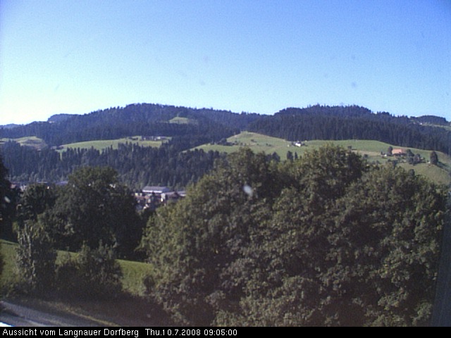 Webcam-Bild: Aussicht vom Dorfberg in Langnau 20080710-090500