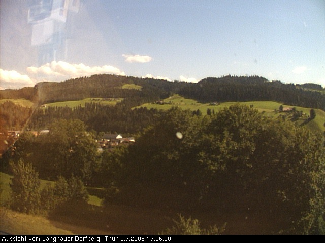 Webcam-Bild: Aussicht vom Dorfberg in Langnau 20080710-170500