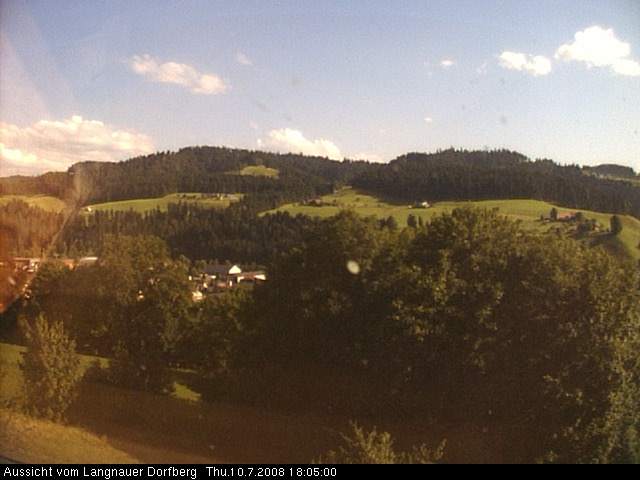 Webcam-Bild: Aussicht vom Dorfberg in Langnau 20080710-180500