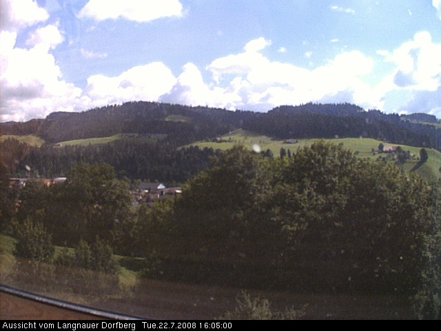 Webcam-Bild: Aussicht vom Dorfberg in Langnau 20080722-160500