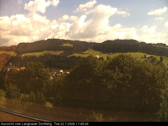 Webcam-Bild: Aussicht vom Dorfberg in Langnau 20080722-170500