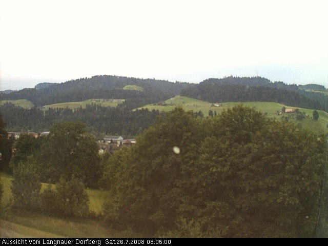 Webcam-Bild: Aussicht vom Dorfberg in Langnau 20080726-080500