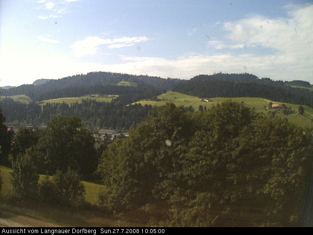 Webcam-Bild: Aussicht vom Dorfberg in Langnau 20080727-100500