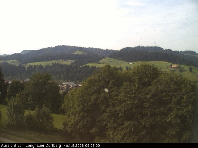 Webcam-Bild: Aussicht vom Dorfberg in Langnau 20080801-090500