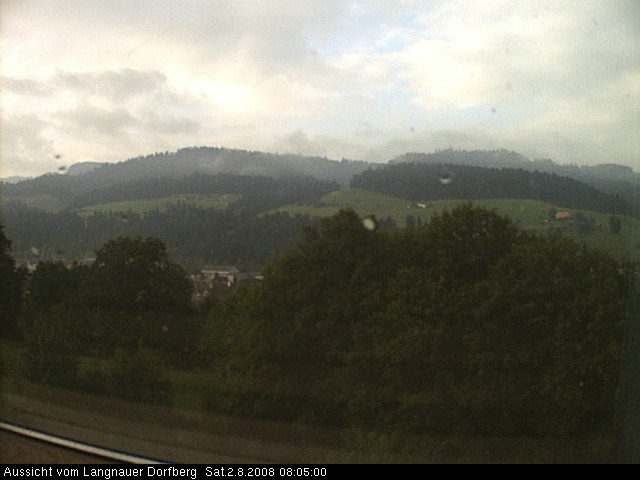 Webcam-Bild: Aussicht vom Dorfberg in Langnau 20080802-080500