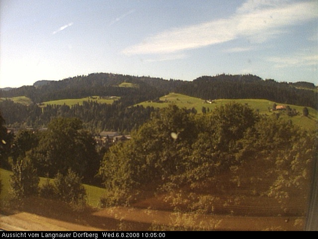 Webcam-Bild: Aussicht vom Dorfberg in Langnau 20080806-100500