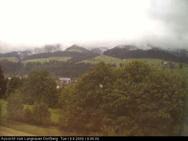 Webcam-Bild: Aussicht vom Dorfberg in Langnau 20080819-180500