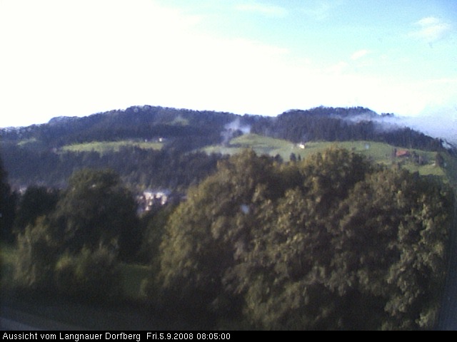 Webcam-Bild: Aussicht vom Dorfberg in Langnau 20080905-080500
