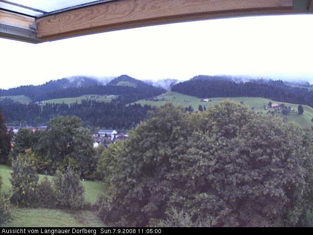 Webcam-Bild: Aussicht vom Dorfberg in Langnau 20080907-110500