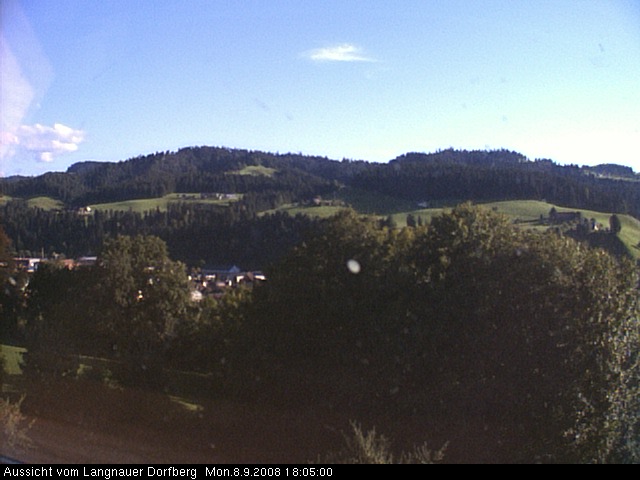 Webcam-Bild: Aussicht vom Dorfberg in Langnau 20080908-180500