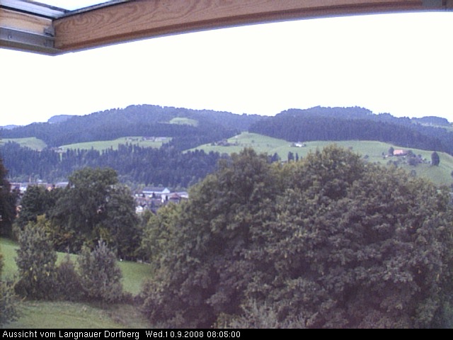 Webcam-Bild: Aussicht vom Dorfberg in Langnau 20080910-080500