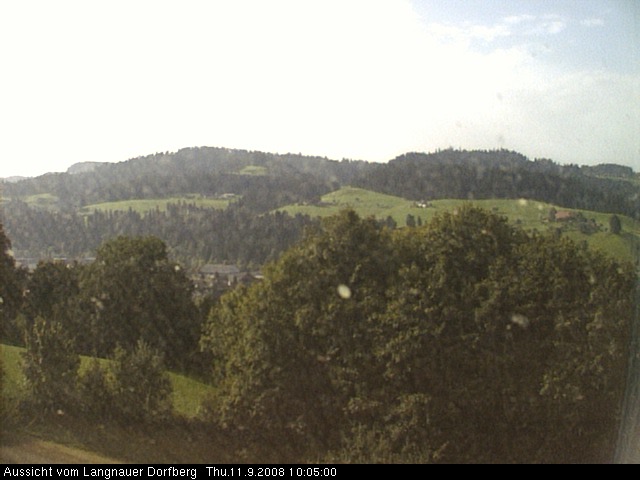 Webcam-Bild: Aussicht vom Dorfberg in Langnau 20080911-100500