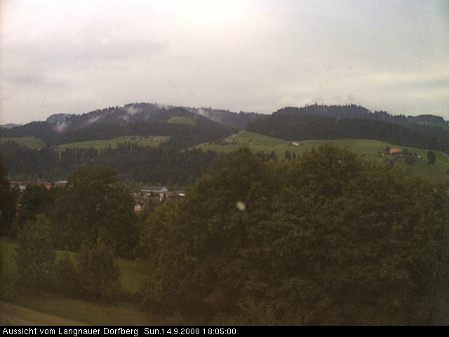 Webcam-Bild: Aussicht vom Dorfberg in Langnau 20080914-180500