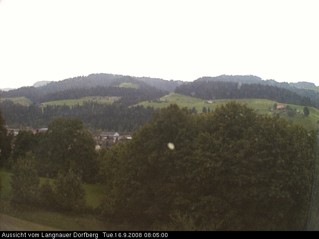 Webcam-Bild: Aussicht vom Dorfberg in Langnau 20080916-080500