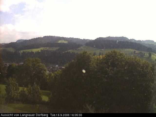 Webcam-Bild: Aussicht vom Dorfberg in Langnau 20080916-160500