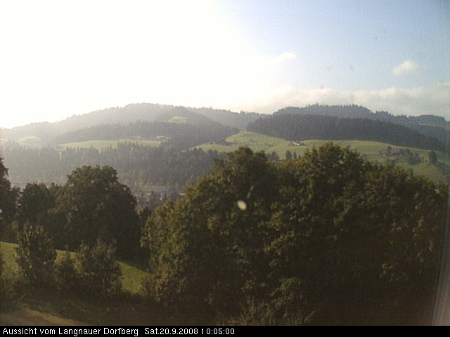 Webcam-Bild: Aussicht vom Dorfberg in Langnau 20080920-100500