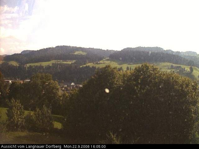 Webcam-Bild: Aussicht vom Dorfberg in Langnau 20080922-160500