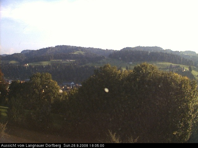 Webcam-Bild: Aussicht vom Dorfberg in Langnau 20080928-180500