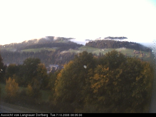 Webcam-Bild: Aussicht vom Dorfberg in Langnau 20081007-080500