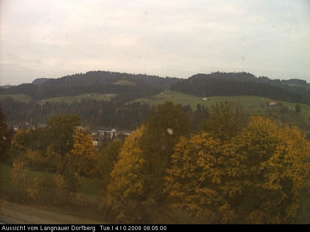 Webcam-Bild: Aussicht vom Dorfberg in Langnau 20081014-080500