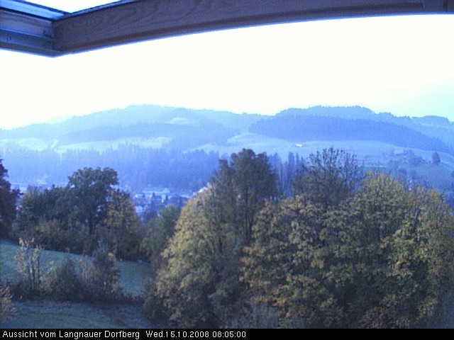 Webcam-Bild: Aussicht vom Dorfberg in Langnau 20081015-080500