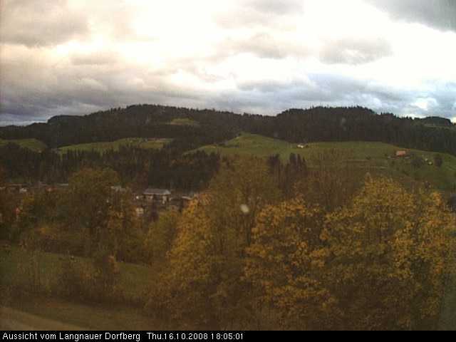 Webcam-Bild: Aussicht vom Dorfberg in Langnau 20081016-180501