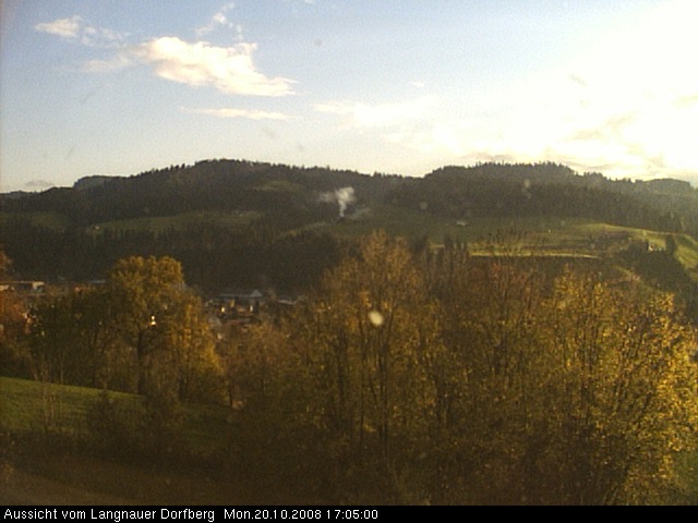 Webcam-Bild: Aussicht vom Dorfberg in Langnau 20081020-170500