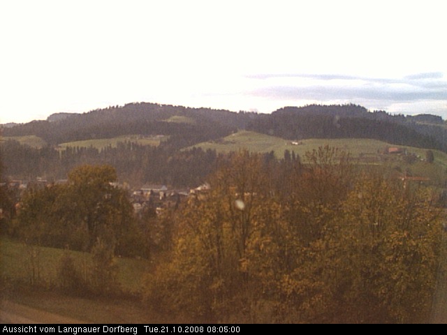 Webcam-Bild: Aussicht vom Dorfberg in Langnau 20081021-080500