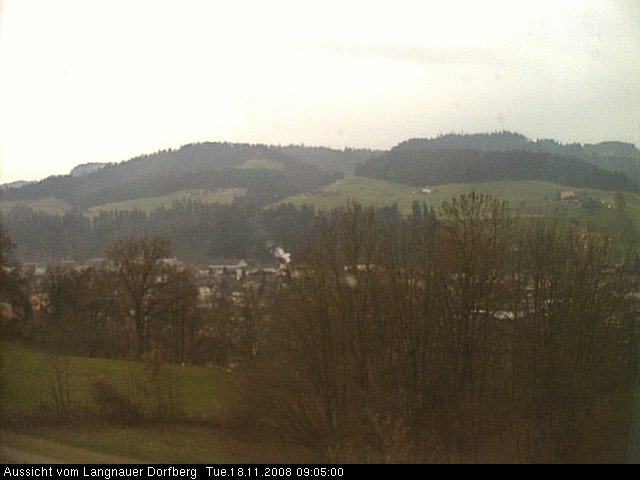 Webcam-Bild: Aussicht vom Dorfberg in Langnau 20081118-090500