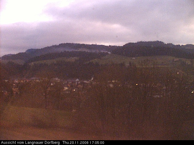 Webcam-Bild: Aussicht vom Dorfberg in Langnau 20081120-170500