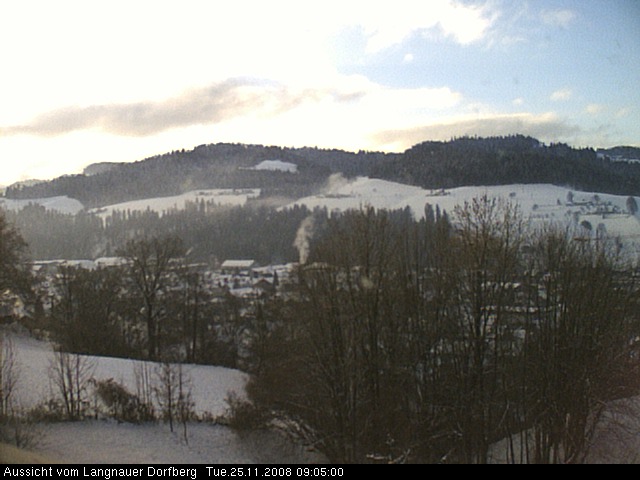 Webcam-Bild: Aussicht vom Dorfberg in Langnau 20081125-090500