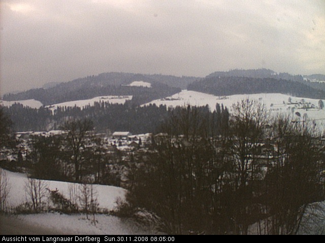 Webcam-Bild: Aussicht vom Dorfberg in Langnau 20081130-080500