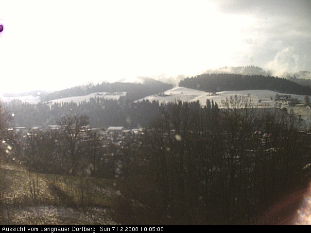 Webcam-Bild: Aussicht vom Dorfberg in Langnau 20081207-100500