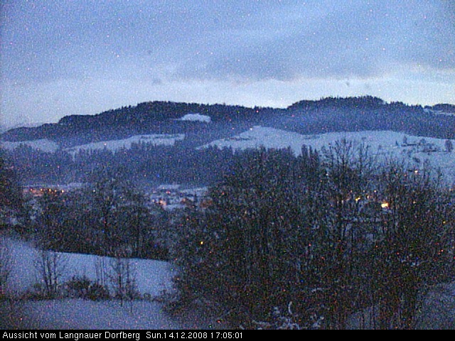 Webcam-Bild: Aussicht vom Dorfberg in Langnau 20081214-170500