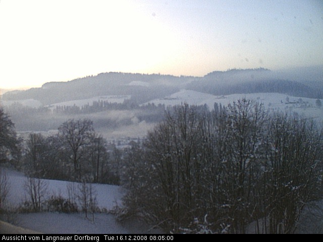 Webcam-Bild: Aussicht vom Dorfberg in Langnau 20081216-080500