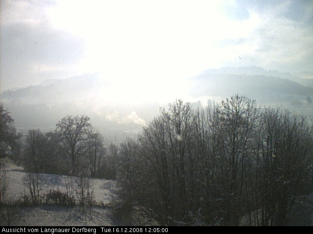 Webcam-Bild: Aussicht vom Dorfberg in Langnau 20081216-120500
