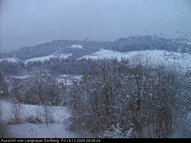 Webcam-Bild: Aussicht vom Dorfberg in Langnau 20081219-080500