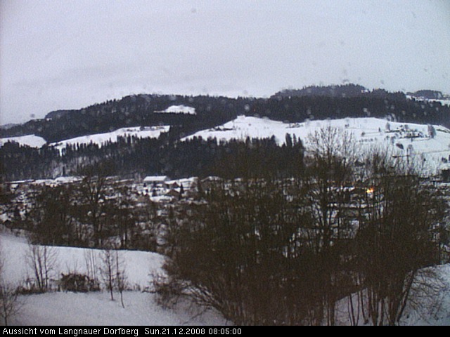 Webcam-Bild: Aussicht vom Dorfberg in Langnau 20081221-080500