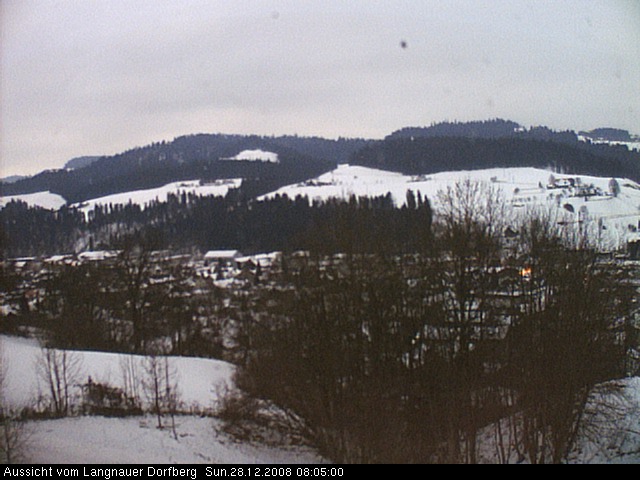 Webcam-Bild: Aussicht vom Dorfberg in Langnau 20081228-080500