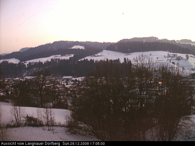 Webcam-Bild: Aussicht vom Dorfberg in Langnau 20081228-170500