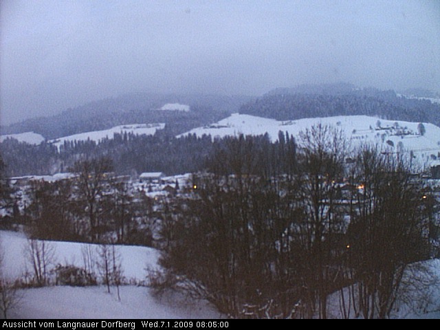 Webcam-Bild: Aussicht vom Dorfberg in Langnau 20090107-080500