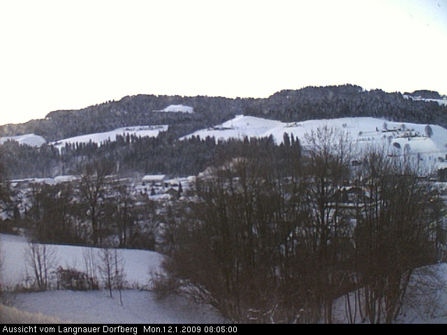 Webcam-Bild: Aussicht vom Dorfberg in Langnau 20090112-080500
