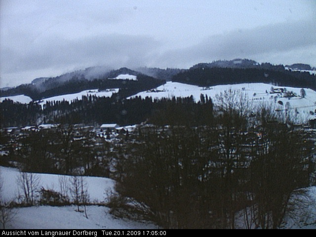 Webcam-Bild: Aussicht vom Dorfberg in Langnau 20090120-170500