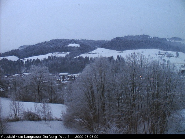 Webcam-Bild: Aussicht vom Dorfberg in Langnau 20090121-080500