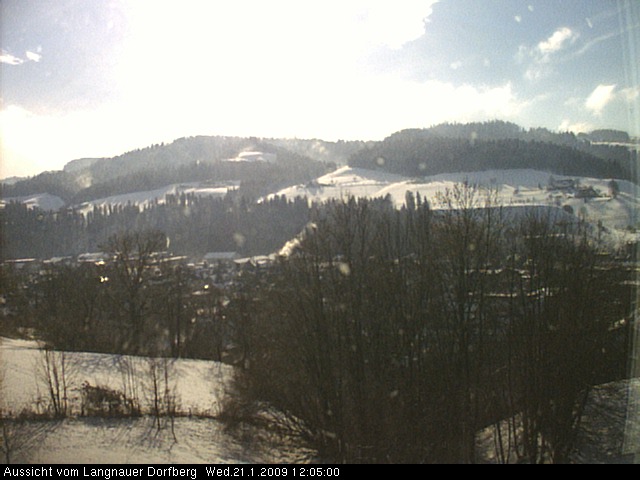 Webcam-Bild: Aussicht vom Dorfberg in Langnau 20090121-120500