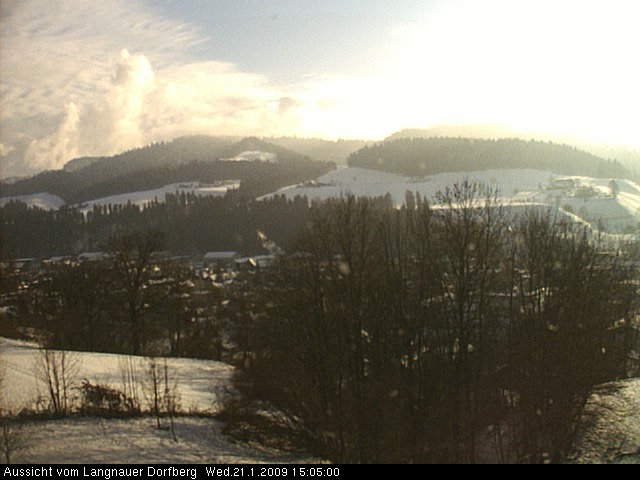 Webcam-Bild: Aussicht vom Dorfberg in Langnau 20090121-150500