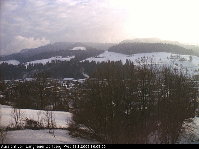 Webcam-Bild: Aussicht vom Dorfberg in Langnau 20090121-160500