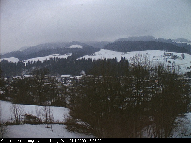 Webcam-Bild: Aussicht vom Dorfberg in Langnau 20090121-170500