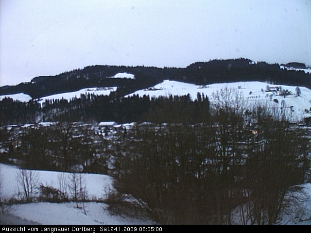 Webcam-Bild: Aussicht vom Dorfberg in Langnau 20090124-080500