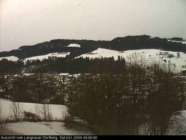 Webcam-Bild: Aussicht vom Dorfberg in Langnau 20090124-090500